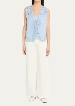 Kobi HalperinBianca Lace-Trimmed Blouse