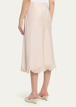 Kobi HalperinBrooks Lace-Trim Midi Skirt