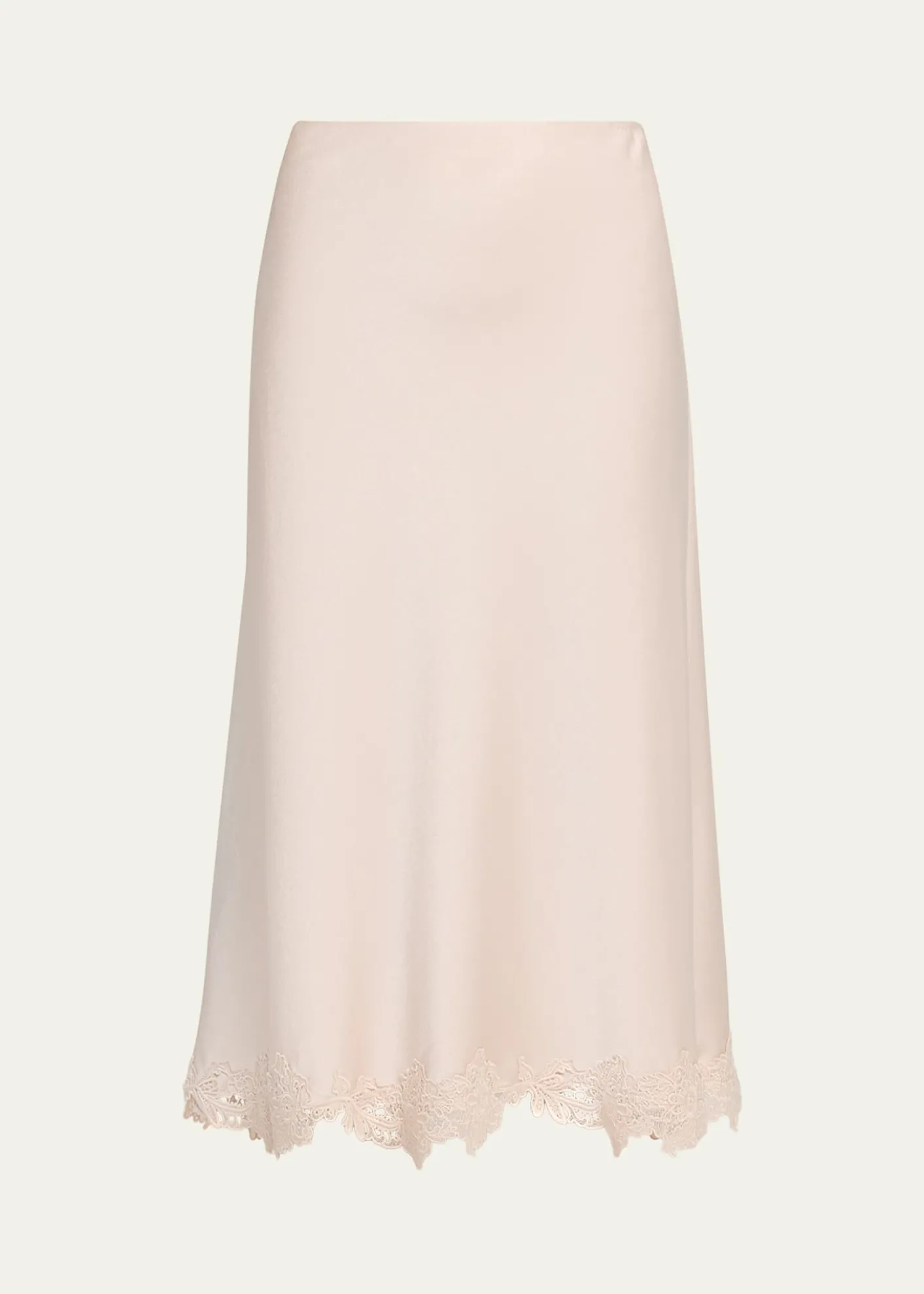 Kobi HalperinBrooks Lace-Trim Midi Skirt