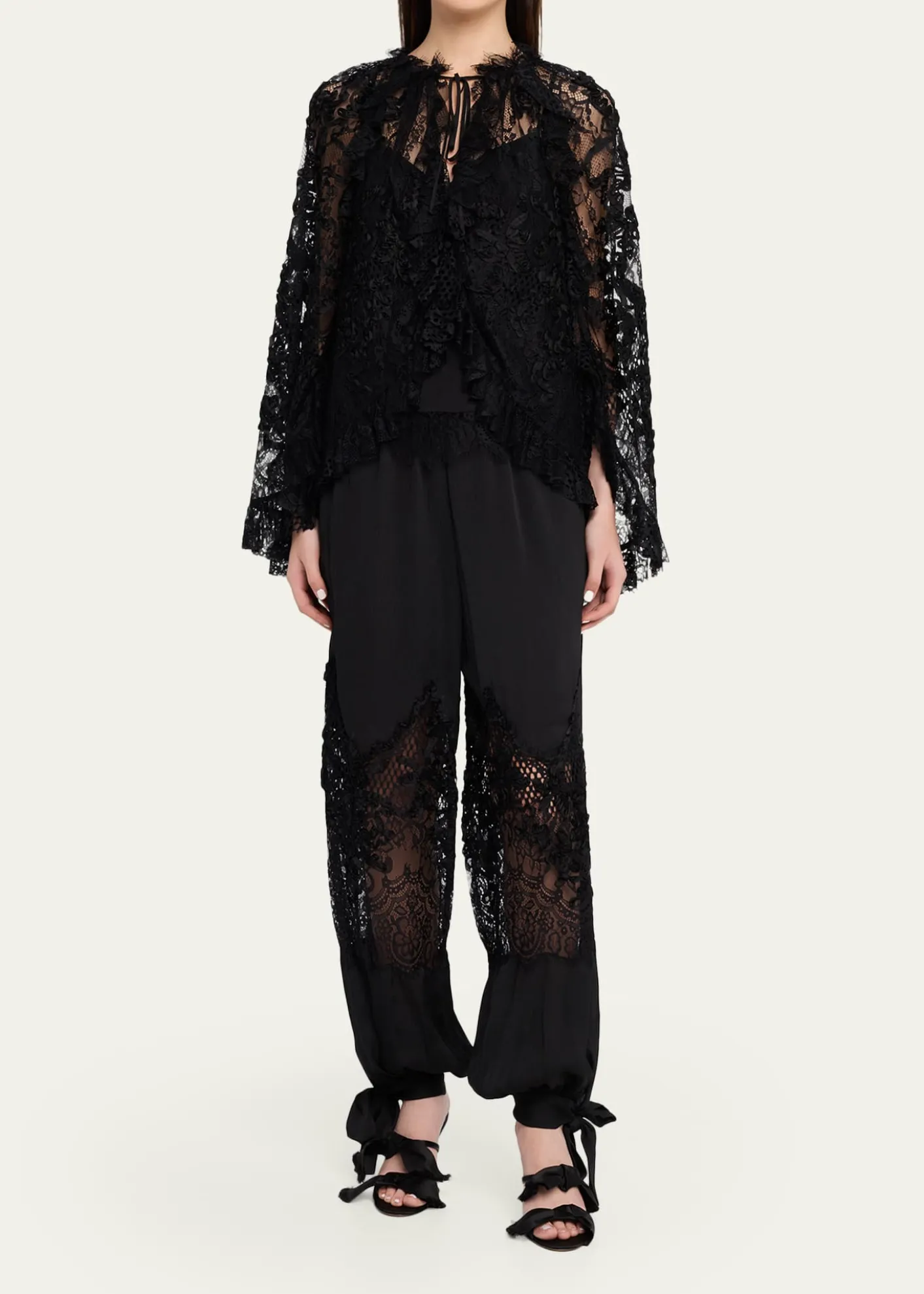 Kobi HalperinCorrine Lace-Inset Balloon Pants