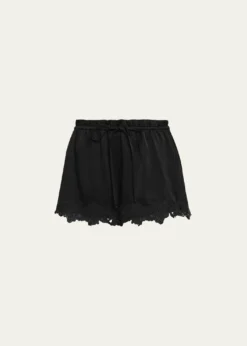 Kobi HalperinCristal Lace-Trim Relaxed Shorts