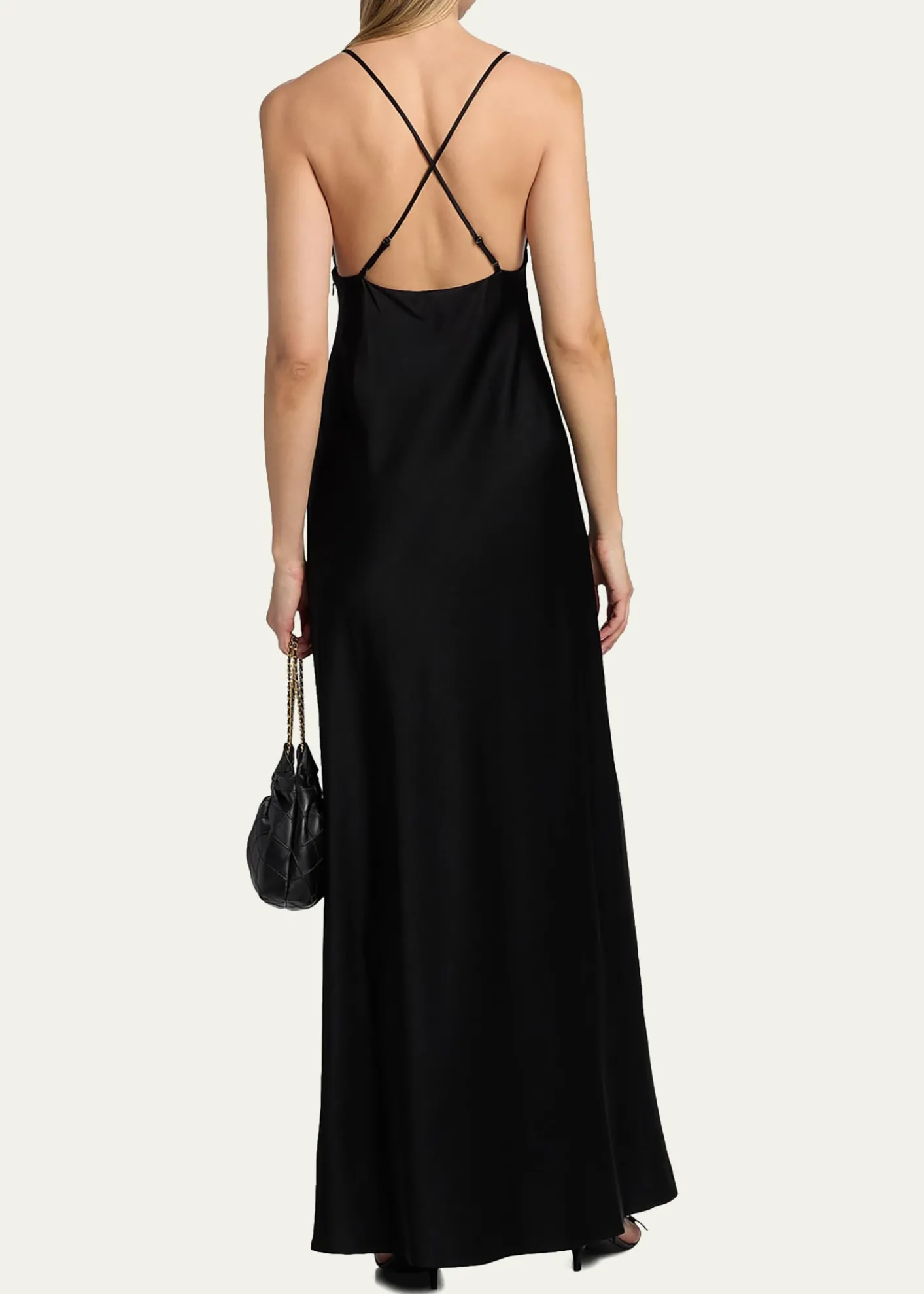 Kobi HalperinEvin Lace-Trim Satin Maxi Dress