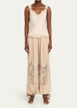 Kobi HalperinFaye Sleeveless Lace-Trim Blouse
