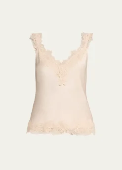 Kobi HalperinFaye Sleeveless Lace-Trim Blouse