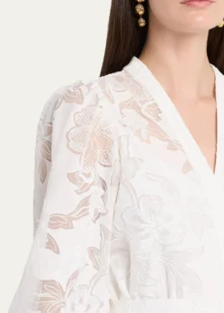 Kobi HalperinGillian Floral Lace Shirtdress