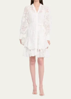 Kobi HalperinGillian Floral Lace Shirtdress