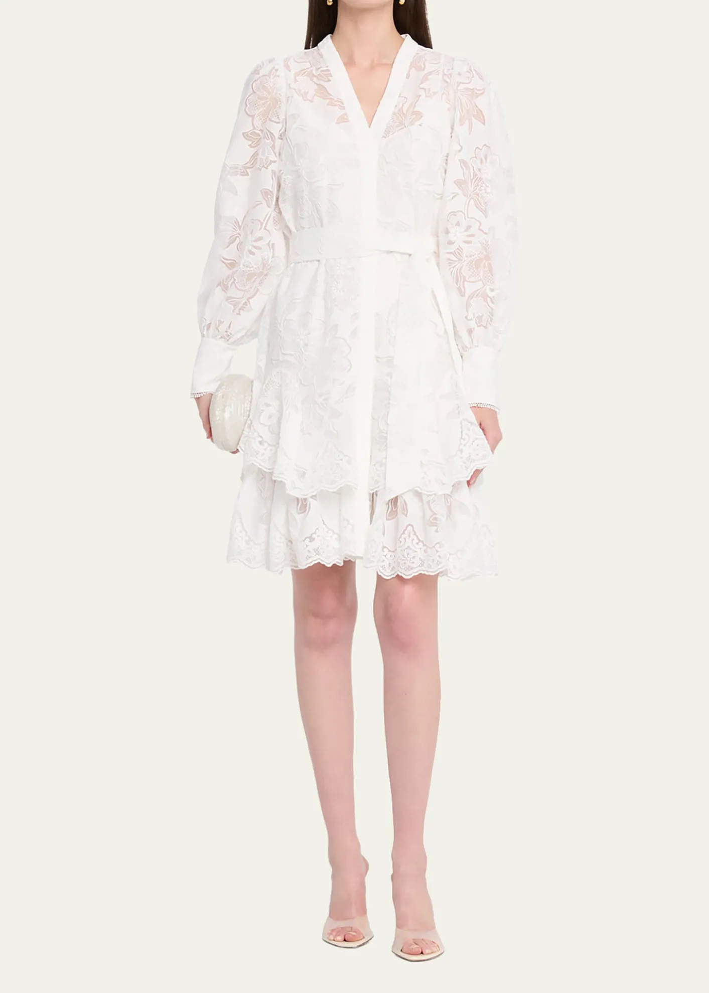 Kobi HalperinGillian Floral Lace Shirtdress