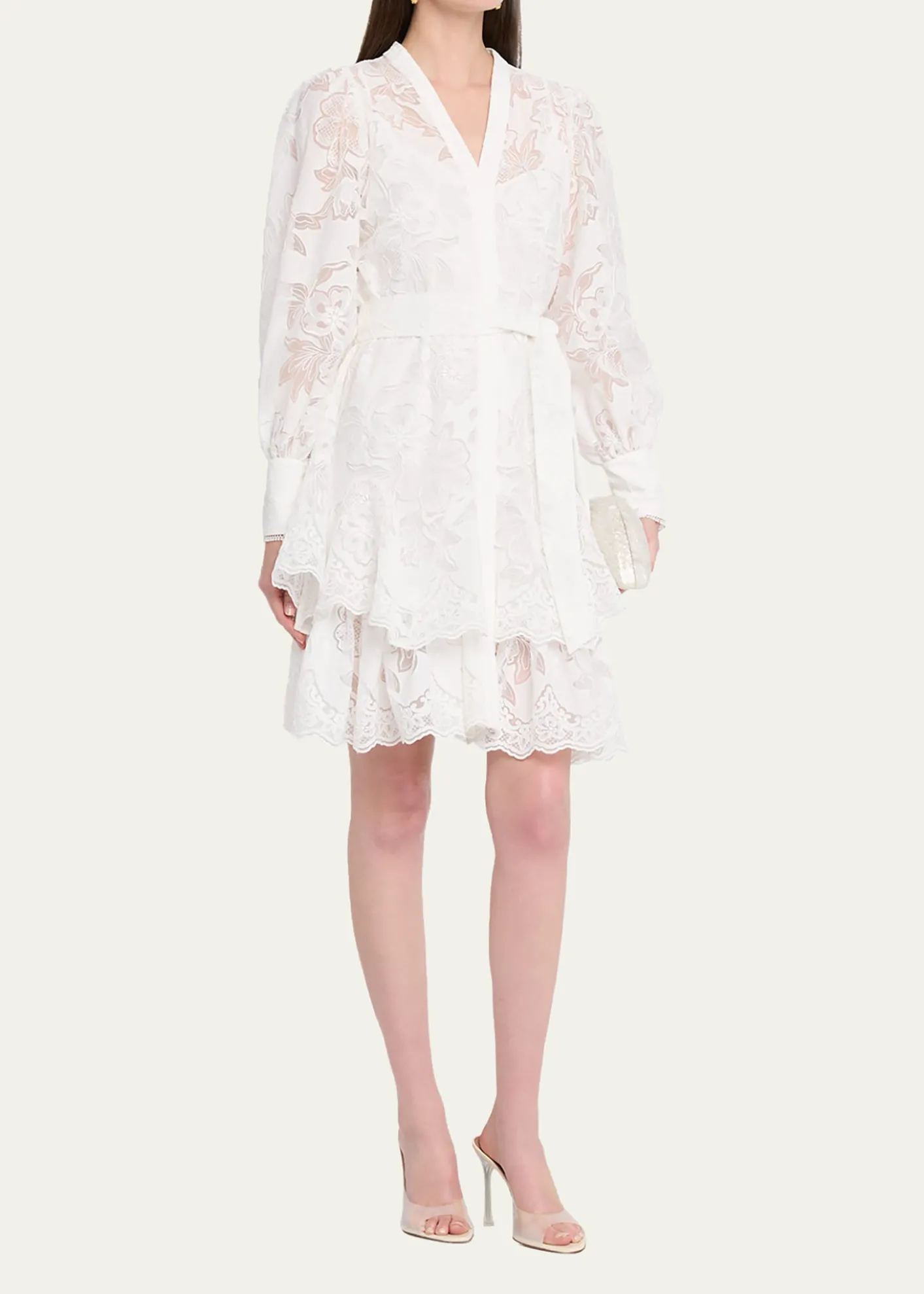 Kobi HalperinGillian Floral Lace Shirtdress