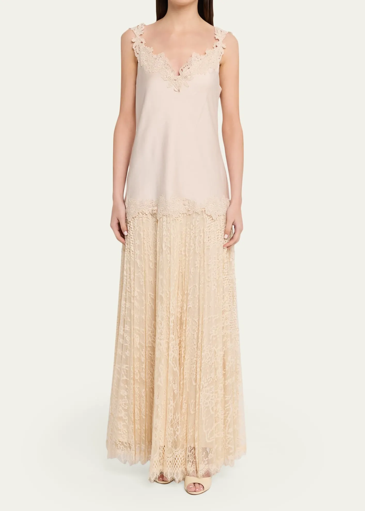 Kobi HalperinGrazia Sleeveless Mixed Media Maxi Dress
