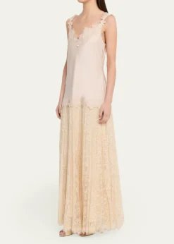 Kobi HalperinGrazia Sleeveless Mixed Media Maxi Dress