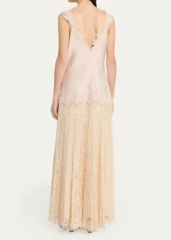 Kobi HalperinGrazia Sleeveless Mixed Media Maxi Dress