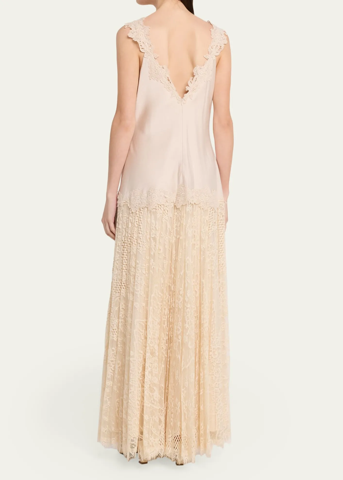 Kobi HalperinGrazia Sleeveless Mixed Media Maxi Dress