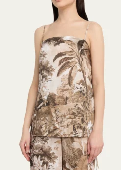 Kobi HalperinGwen Sleeveless Botanical-Print Blouse