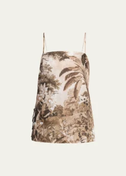 Kobi HalperinGwen Sleeveless Botanical-Print Blouse