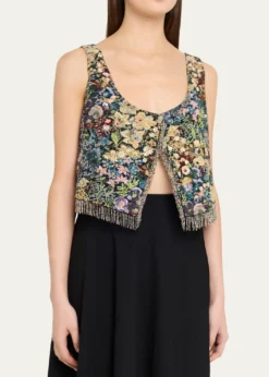 Kobi HalperinHazel Tapestry Beaded Vest