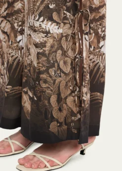 Kobi HalperinHelena Wide-Leg Botanical-Print Pants
