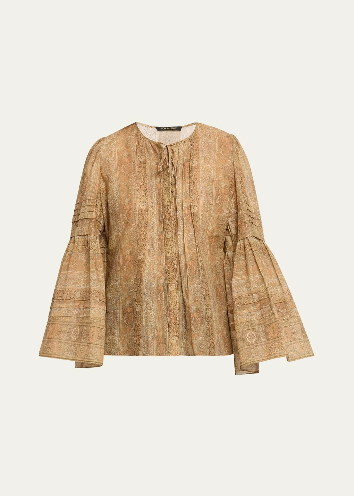 Kobi HalperinJoey Floral Flare-Sleeve Blouse