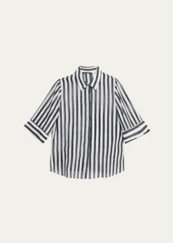 Kobi HalperinJolie Striped Cotton Blouse