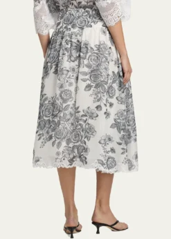 Kobi HalperinLidia Floral-Print Midi Skirt