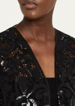 Kobi HalperinMaeve Fringed Sequin Lace Vest