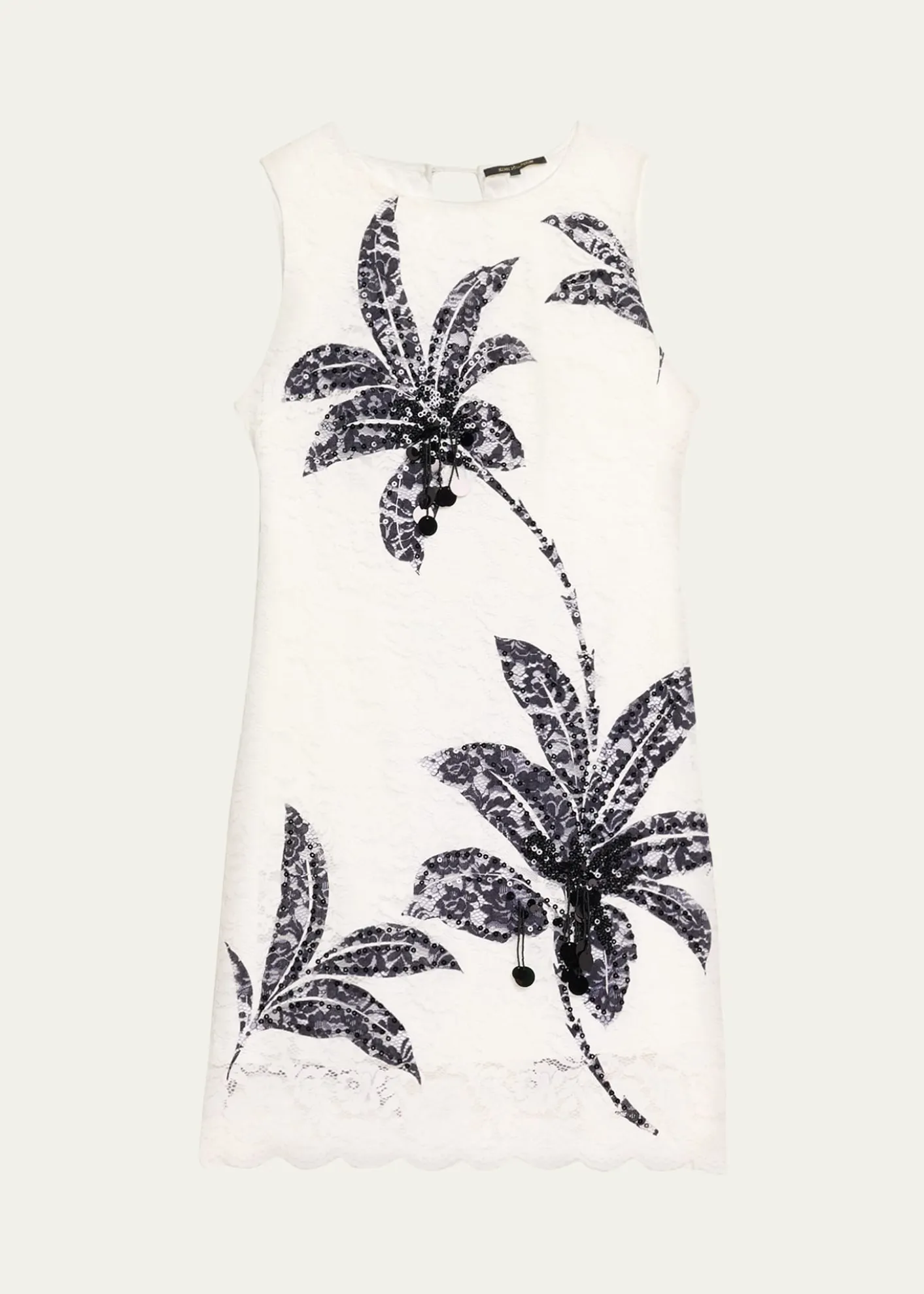 Kobi HalperinMaren Sleeveless Palm Leaf-Print Lace Dress