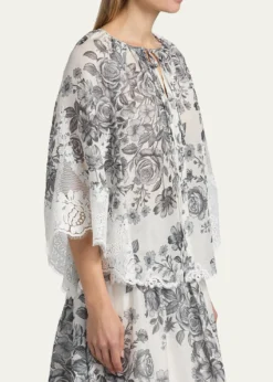 Kobi HalperinPaloma Lace-Trim Viscose-Linen Blouse