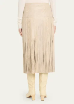 Kobi HalperinParker Leather Fringe Skirt
