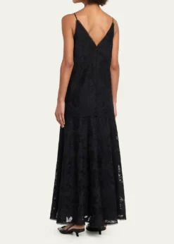 Kobi HalperinRobbie Embroidered Lace-Trim Maxi Dress
