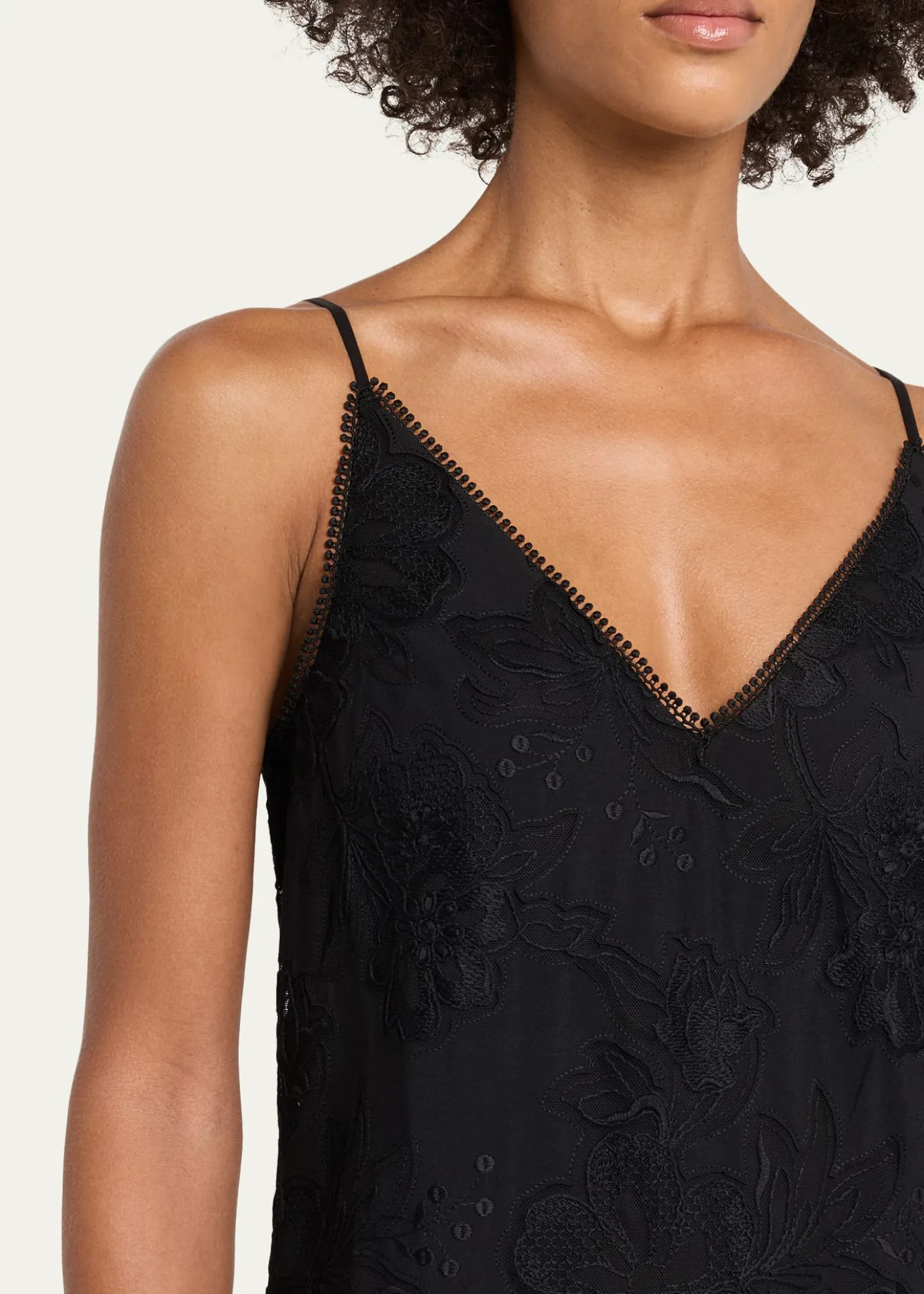 Kobi HalperinRobbie Embroidered Lace-Trim Maxi Dress