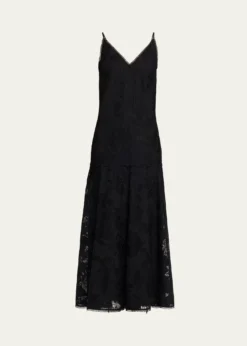 Kobi HalperinRobbie Embroidered Lace-Trim Maxi Dress