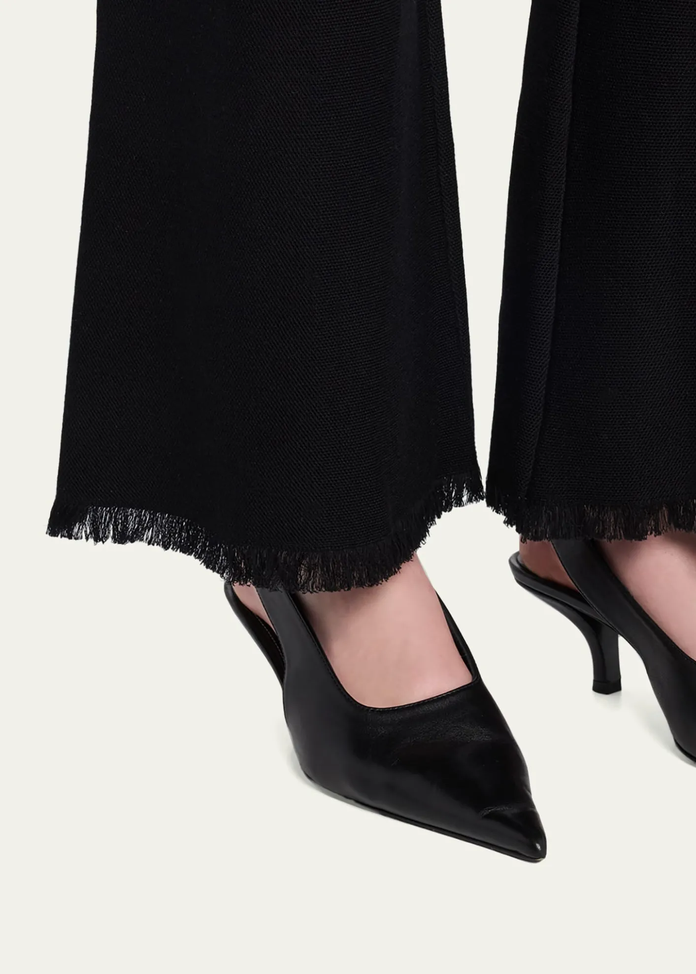 Kobi HalperinValley Fringe-Hem Pique Knit Pants