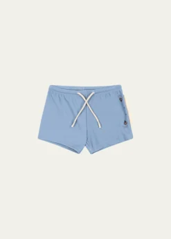 Konges SlojdBoy's Aster Shark Swim Shorts, Size 9M-3