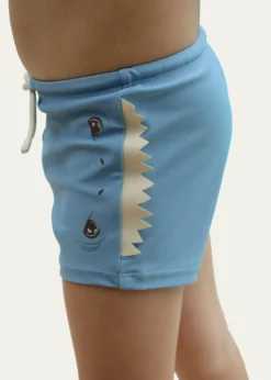 Konges SlojdBoy's Aster Shark Swim Shorts, Size 9M-3
