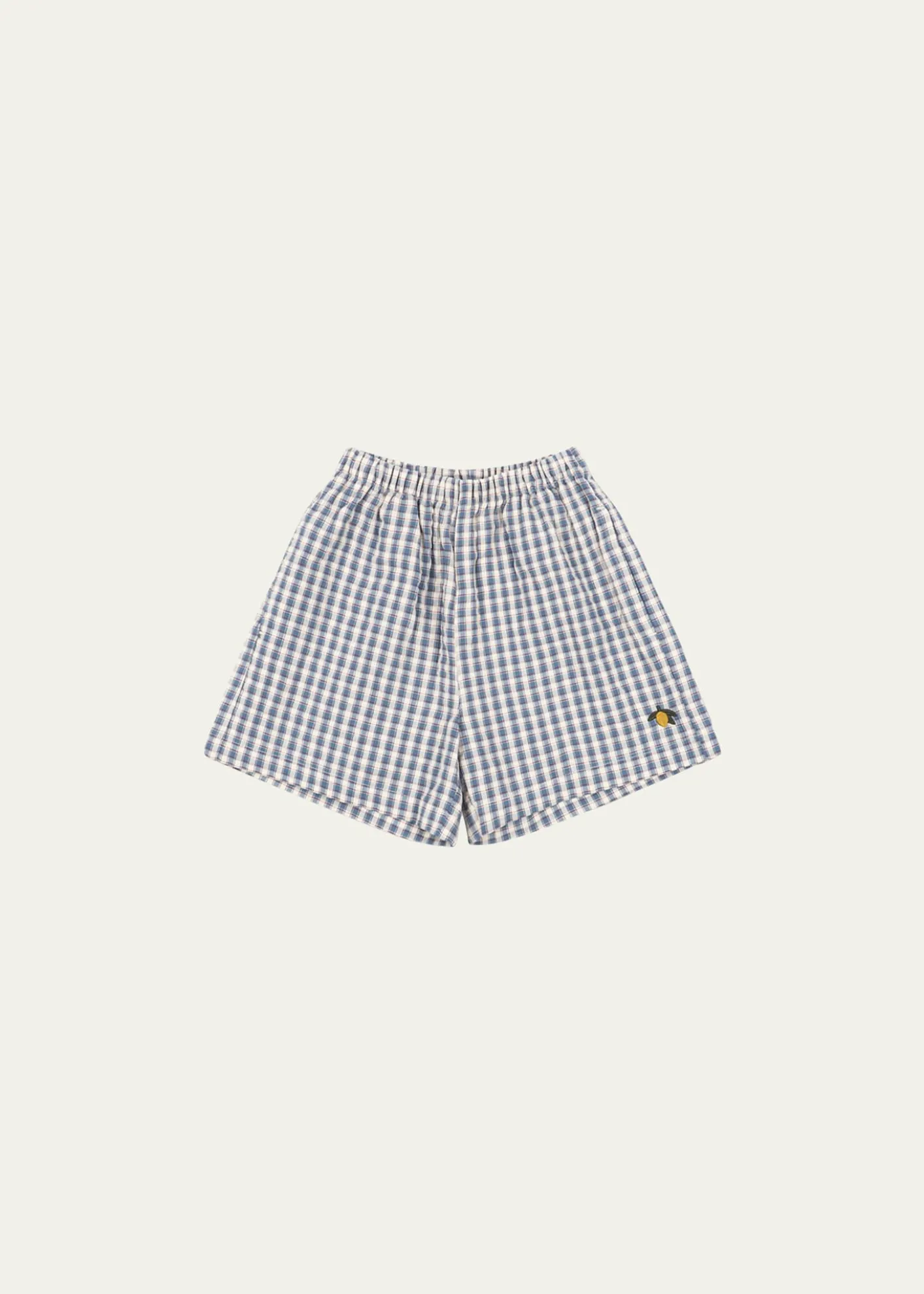Konges SlojdBoy's Kim Gingham Organic Cotton Shorts, Size 12M-8