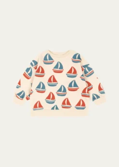 Konges SlojdBoy's Loupy Lou Printed Cotton Sweatshirt, Size 6M-6