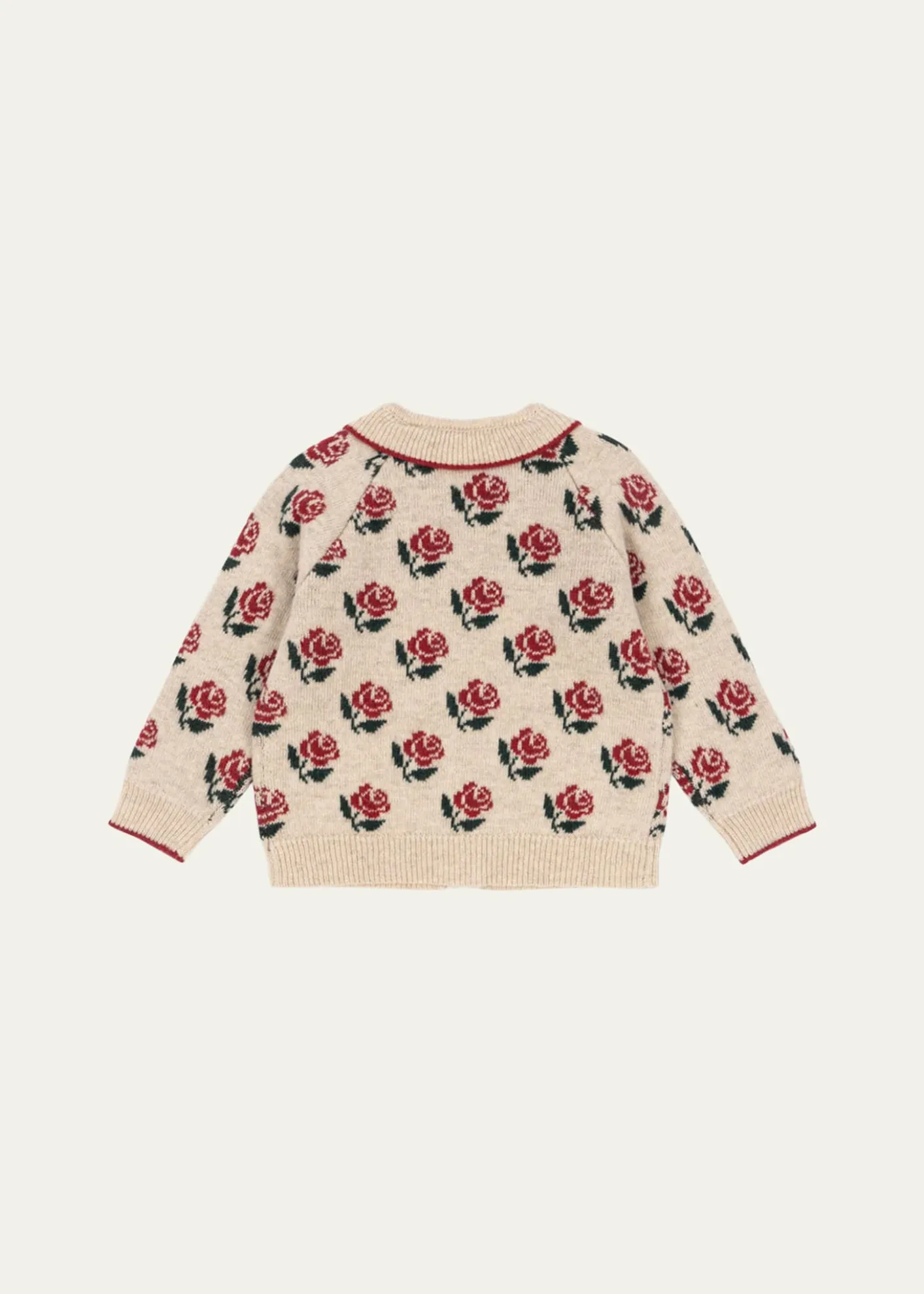 Konges SlojdGirl's Belou Intarsia Knit Cardigan, Size 12M-10