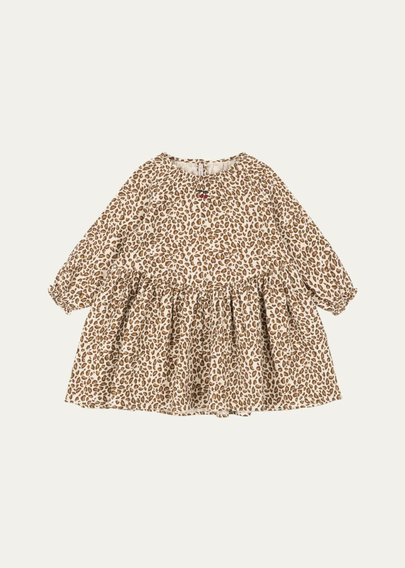 Konges SlojdGirl's Coco Leopard-Print Dress, Size 9M-10