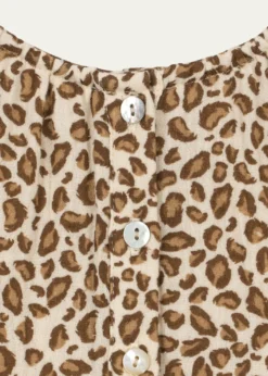 Konges SlojdGirl's Coco Leopard-Print Dress, Size 9M-10