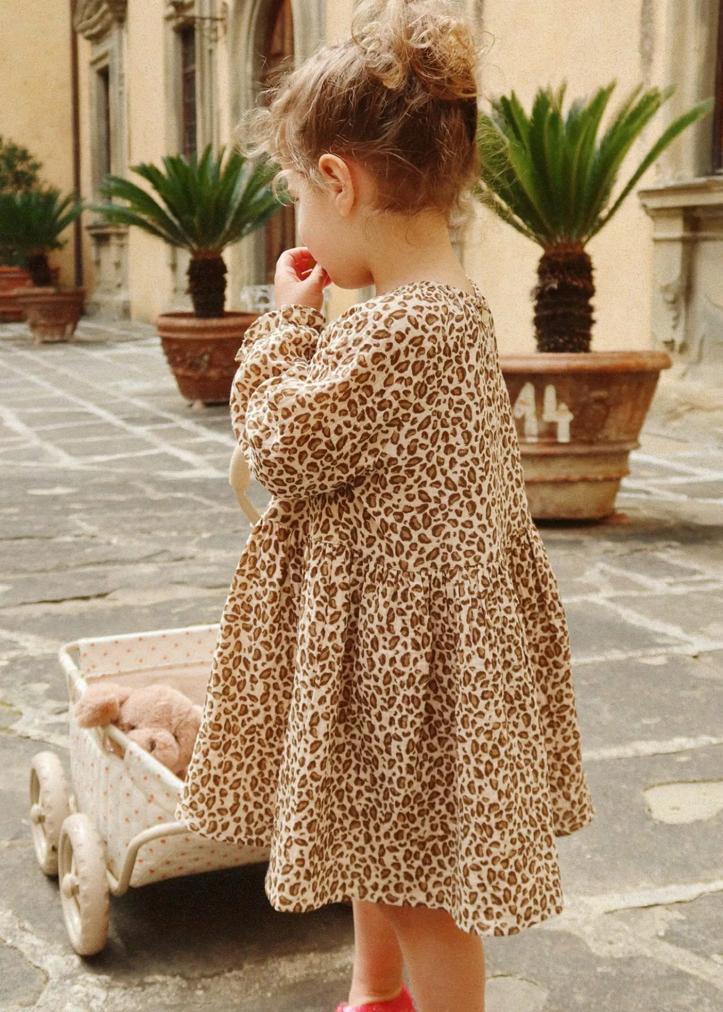 Konges SlojdGirl's Coco Leopard-Print Dress, Size 9M-10