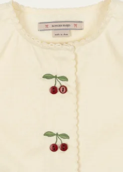 Konges SlojdGirl's Evia Cherry Embroidered Organic Cotton Dress, Size 18M-10