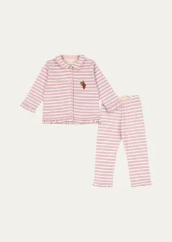 Konges SlojdGirl's Pio Frill Organic Cotton Pajama Set, 18M-10