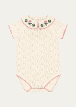 Konges SlojdGirl's Rosier Bodysuit, Size Newborn-18M