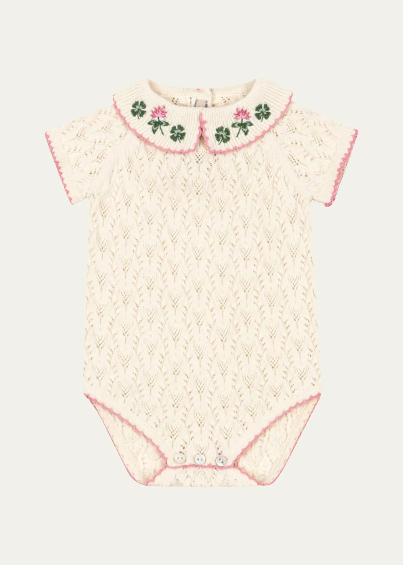 Konges SlojdGirl's Rosier Bodysuit, Size Newborn-18M