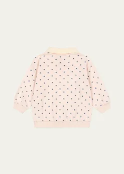 Konges SlojdGirl's Spotty Long-Sleeve Polo Shirt, Size 12M-8Y