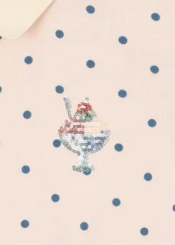 Konges SlojdGirl's Spotty Long-Sleeve Polo Shirt, Size 12M-8Y
