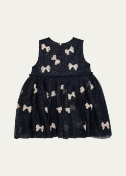 Konges SlojdGirl's Yvonne Sequined Bow Tulle Dress, Size 12M-6