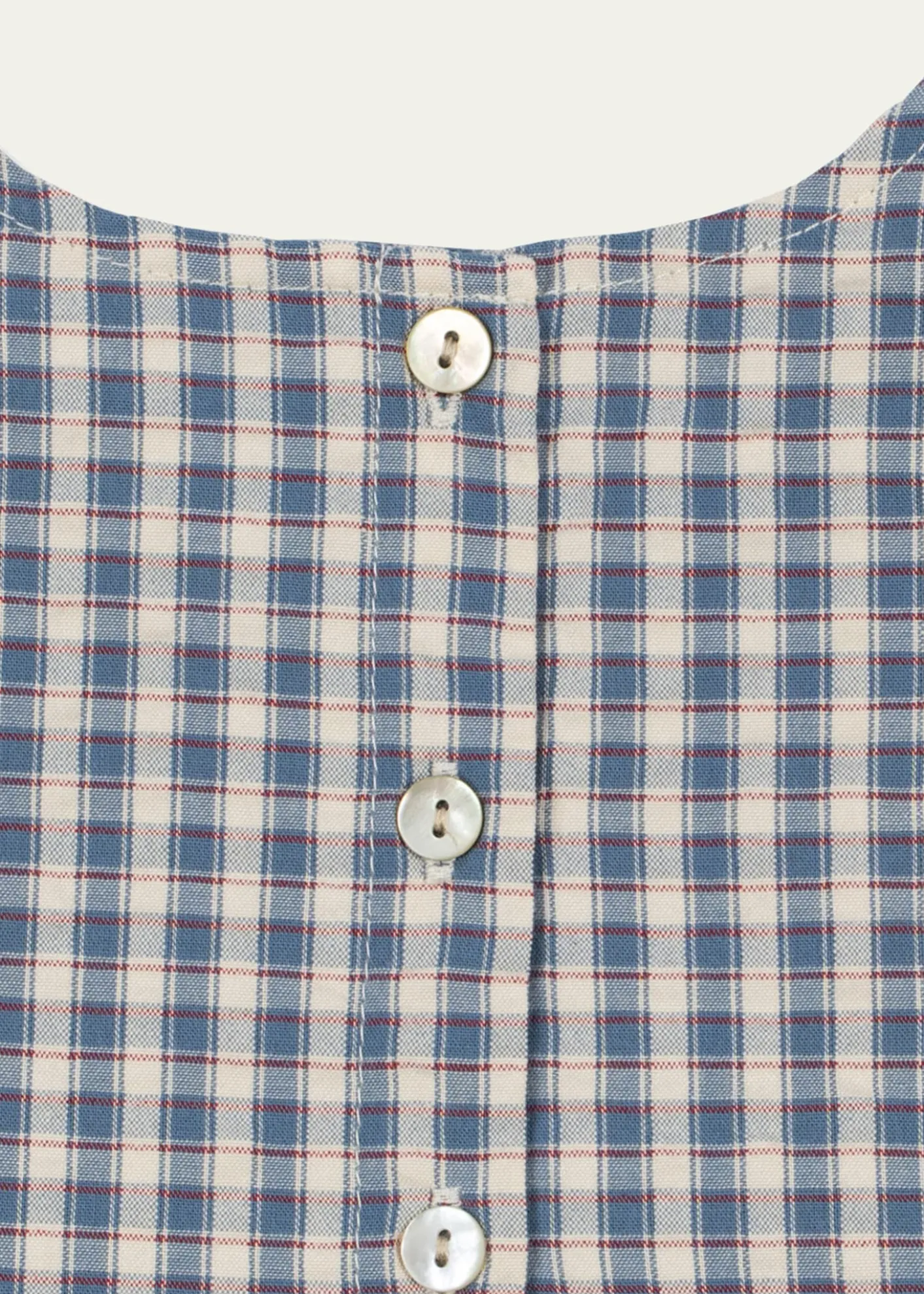 Konges SlojdBoy's Kim Gingham Organic Cotton Romper, Size 0M-18M