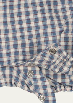 Konges SlojdBoy's Kim Gingham Organic Cotton Romper, Size 0M-18M
