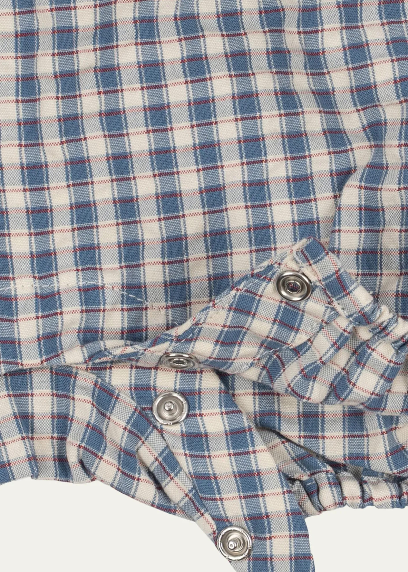 Konges SlojdBoy's Kim Gingham Organic Cotton Romper, Size 0M-18M