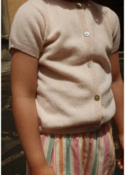 Konges SlojdGirl's Basi Cherry-Embroidered Wool Knit Cardigan, Size 18M-10